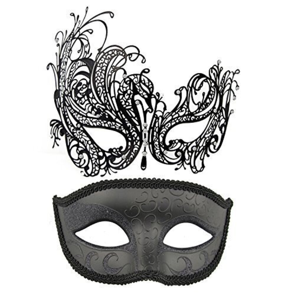 7818 Couple Masquerade Mask Metal Masks Venetian Party Mask Halloween